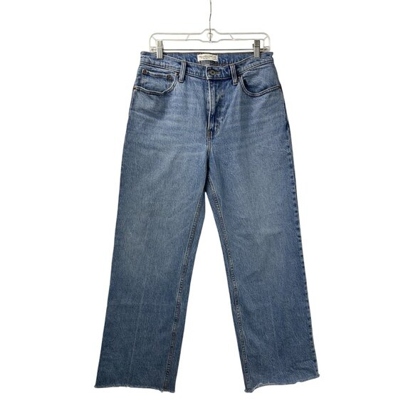 Abercrombie & Fitch Women’s 29/8 The 90s Relaxed High Rise Jeans Bootcut Leg - Picture 9 of 16